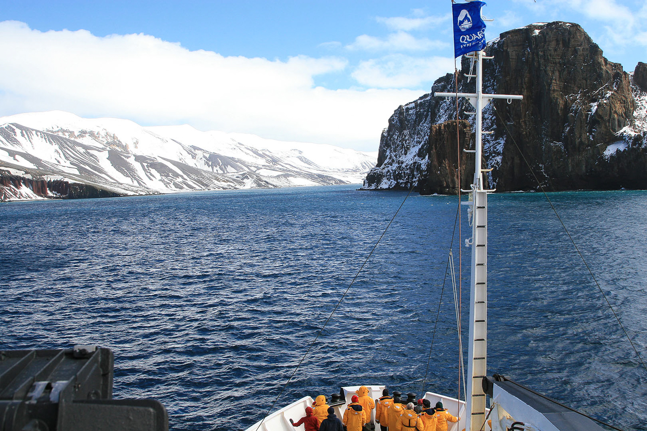 In i kratern Deception Island