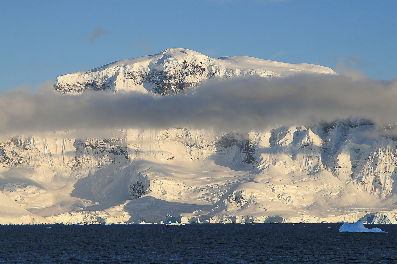 Soluppgång, Gerlache Straits nordvästsida