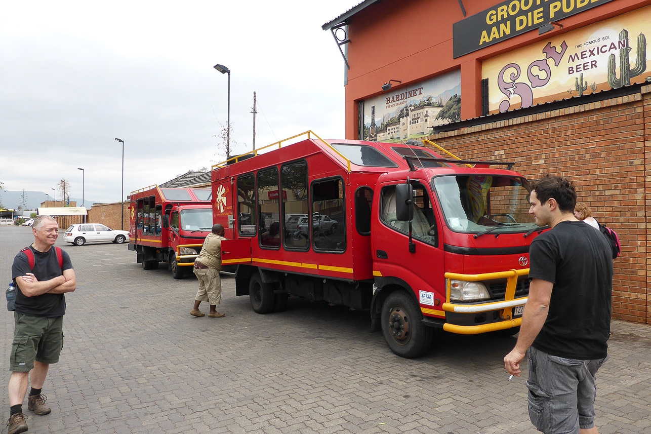 Our lorry used for 1100 km through Botswana