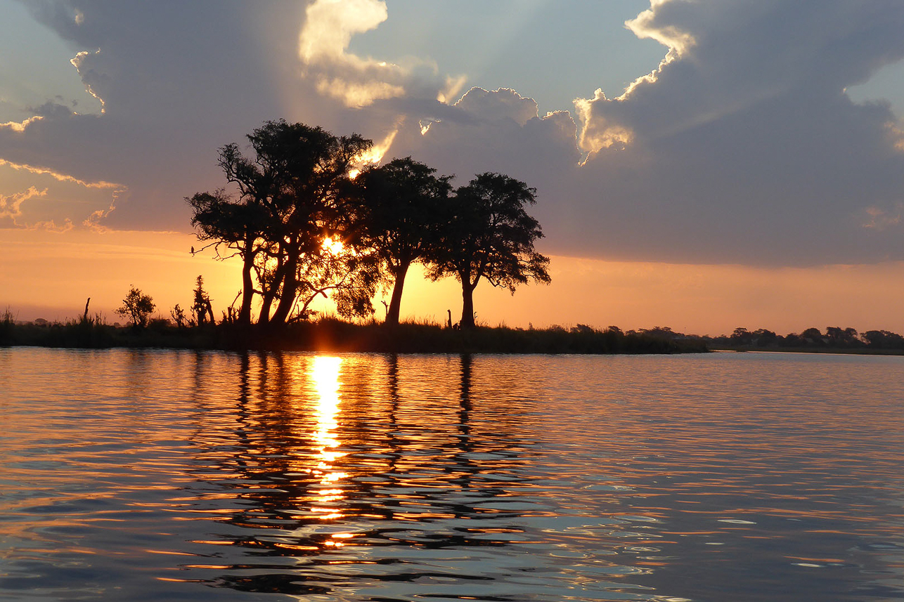 Chobe river sunset