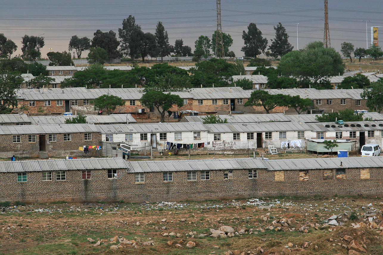 Workers houses close to Soweto (South Western Township)