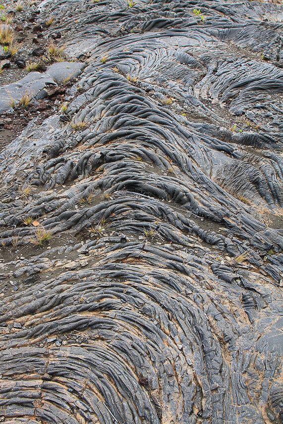 Lava (pahoehoe, smooth lava)