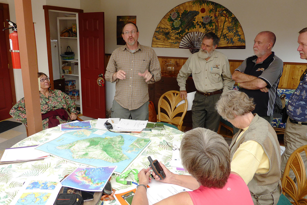 Gary (the excursion leader) giving information.