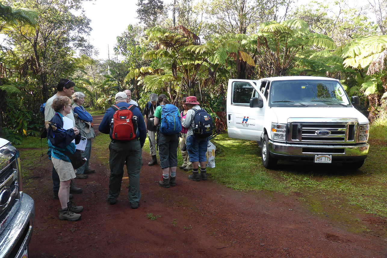 15 people in 2 vans, for daily excursions.