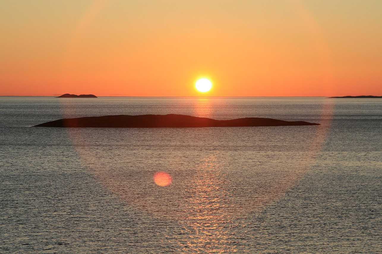 Solnedgång över Norska Havet