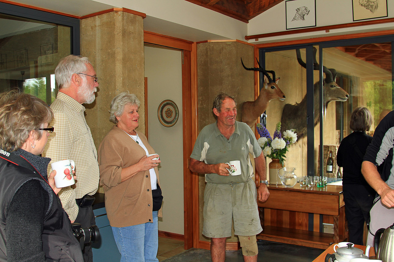 Tea party at Glen Dene station