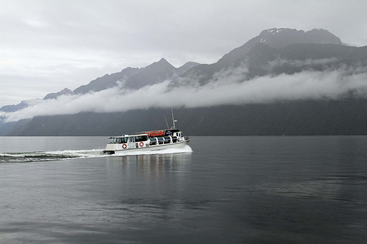 Lake Manapouri, on our way to Doubtful Sound