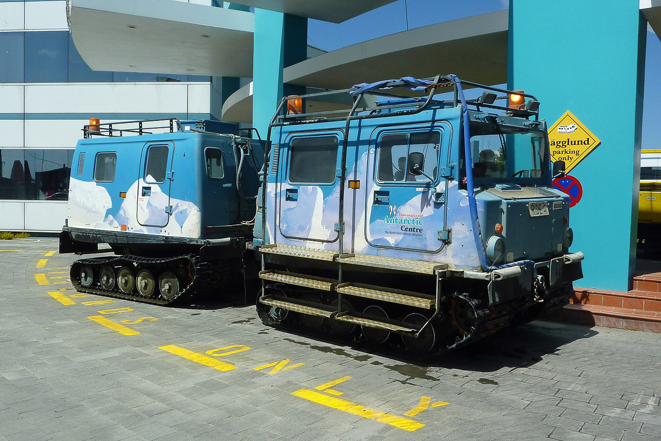 Antarctic Centre at Christchurch  (gateway to the South Pole), with Swedish Hägglund vehicles