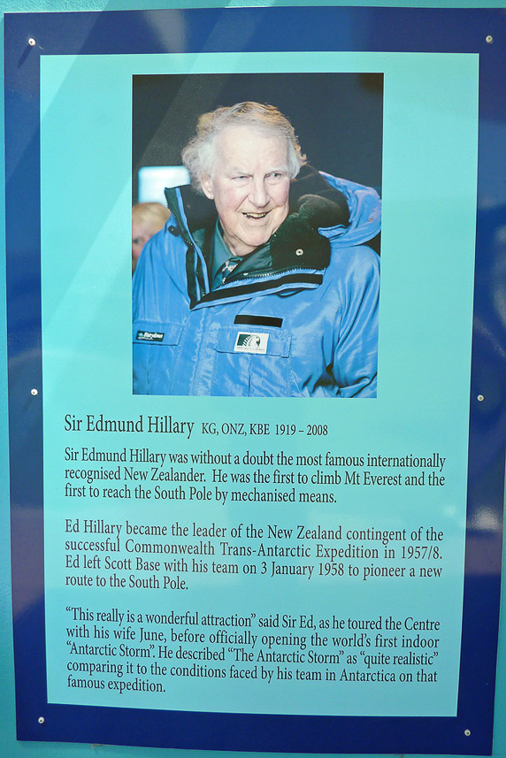 NZ Edmund Hillary, also reaching the South Pole