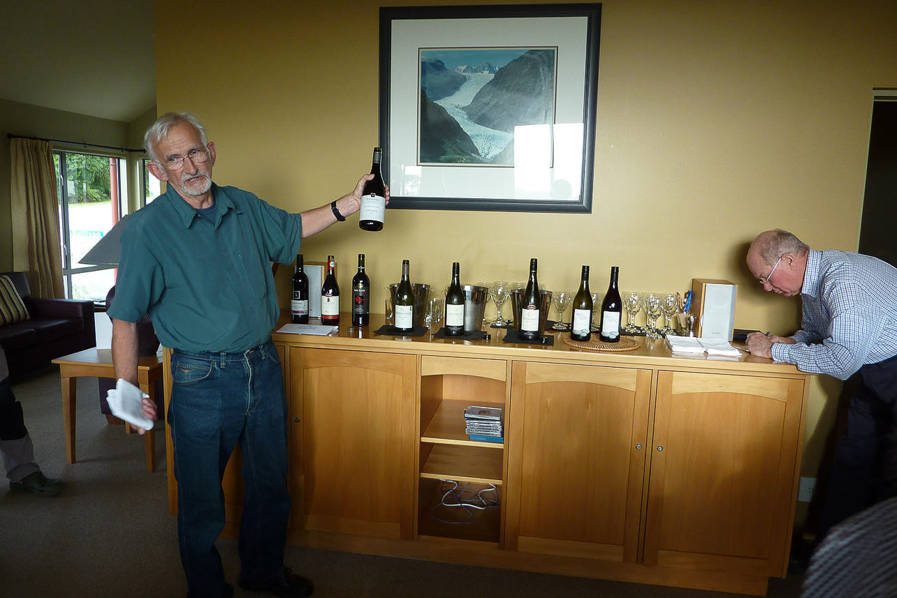 Malcolm (our excellent guide) arranges wine tasting