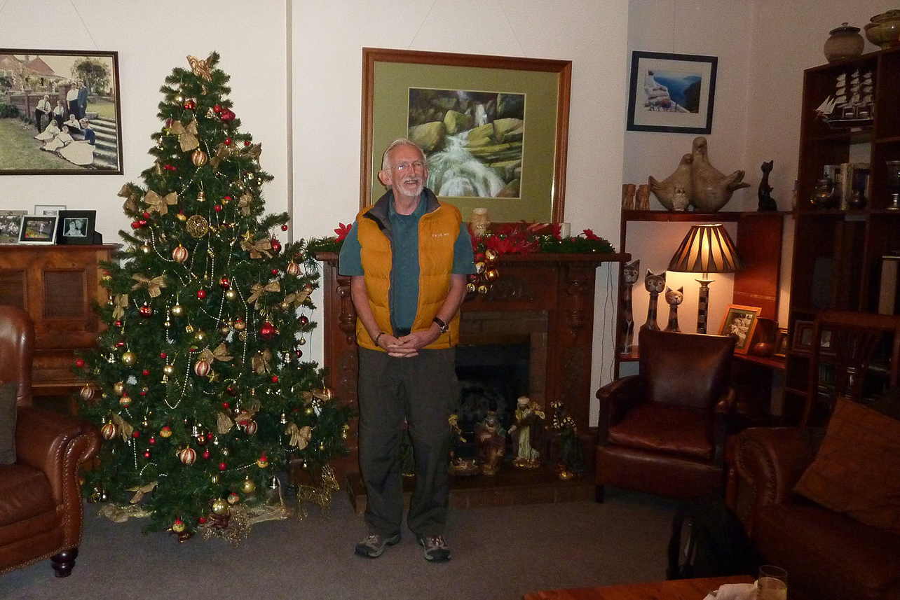 Malcolm and Christmas tree