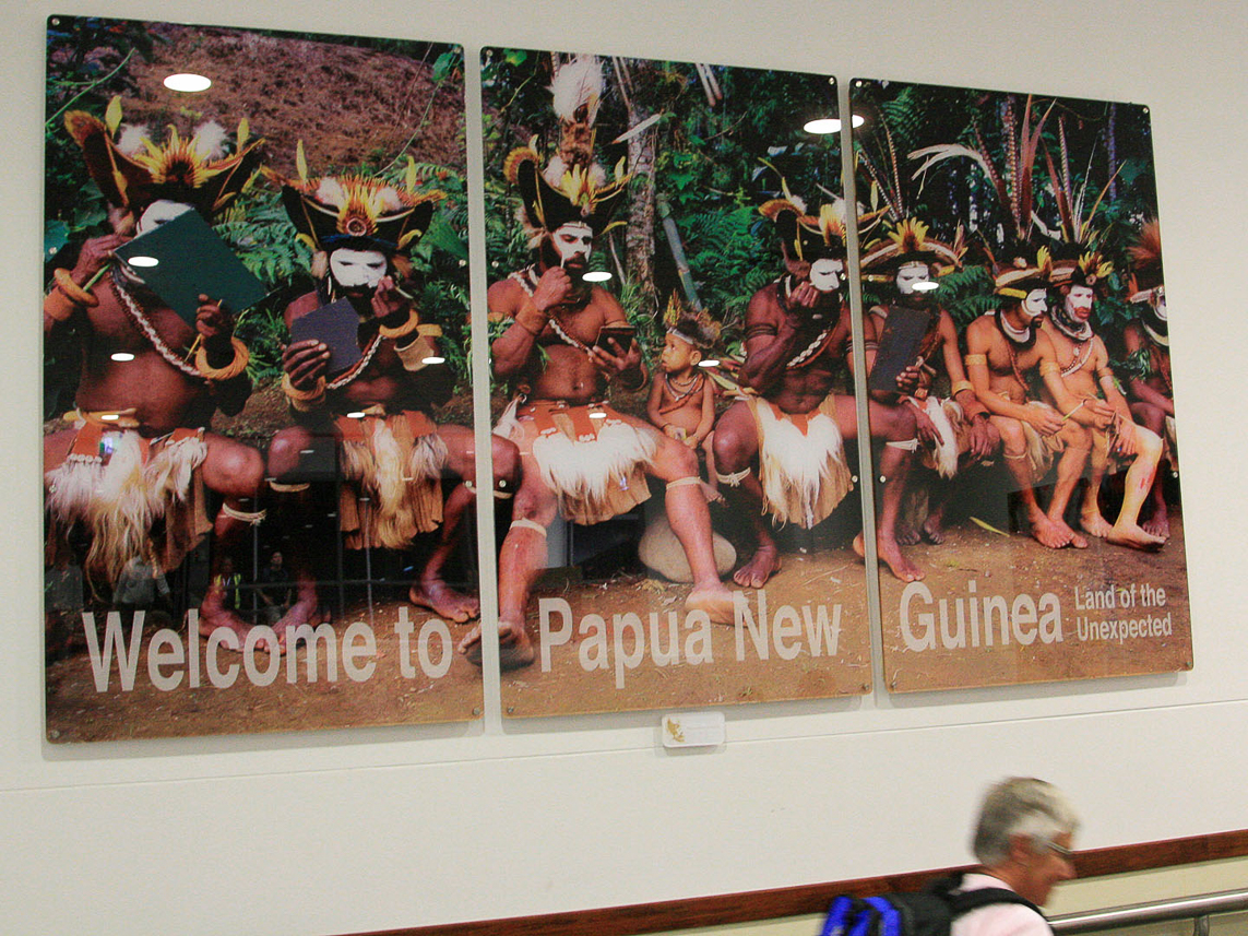 Welcome sign on the airport