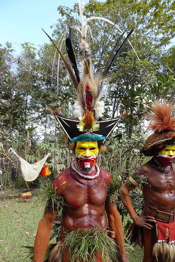 Huli man with the most valueable hat