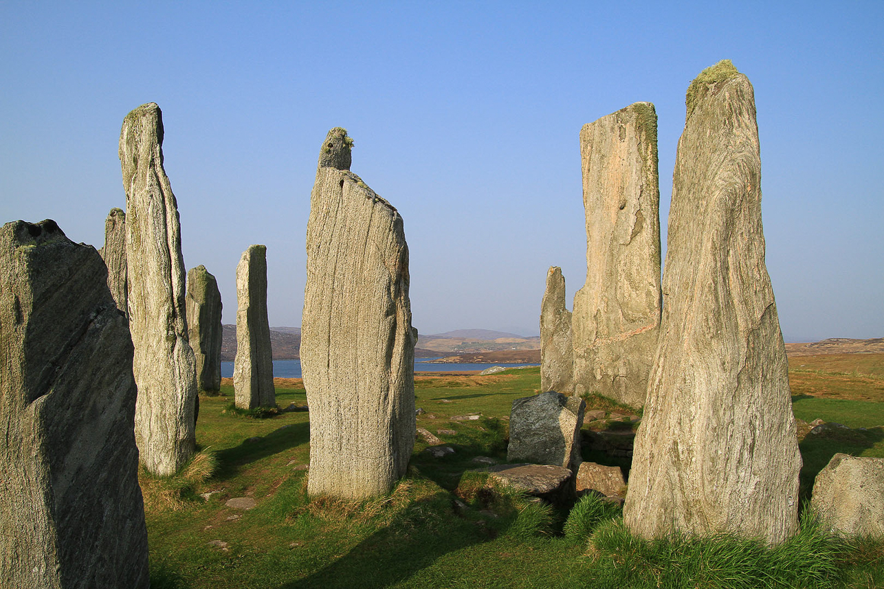 Callanish Stones, up to 5 meter in height, the inner circle