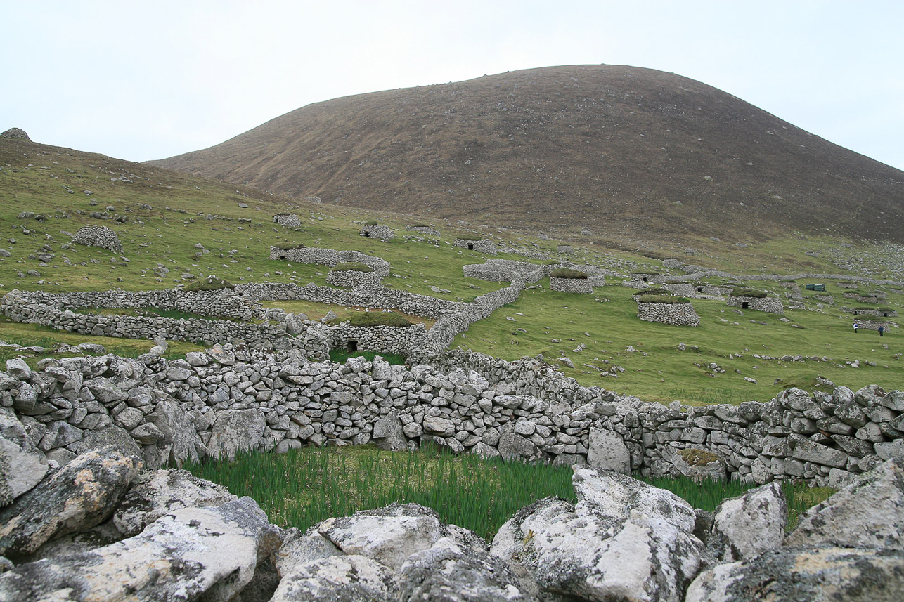 Stone walls and storage houses