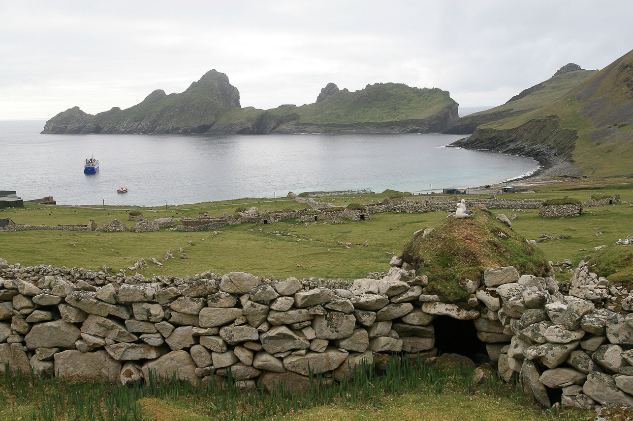 View of St Kilda and Village Bay