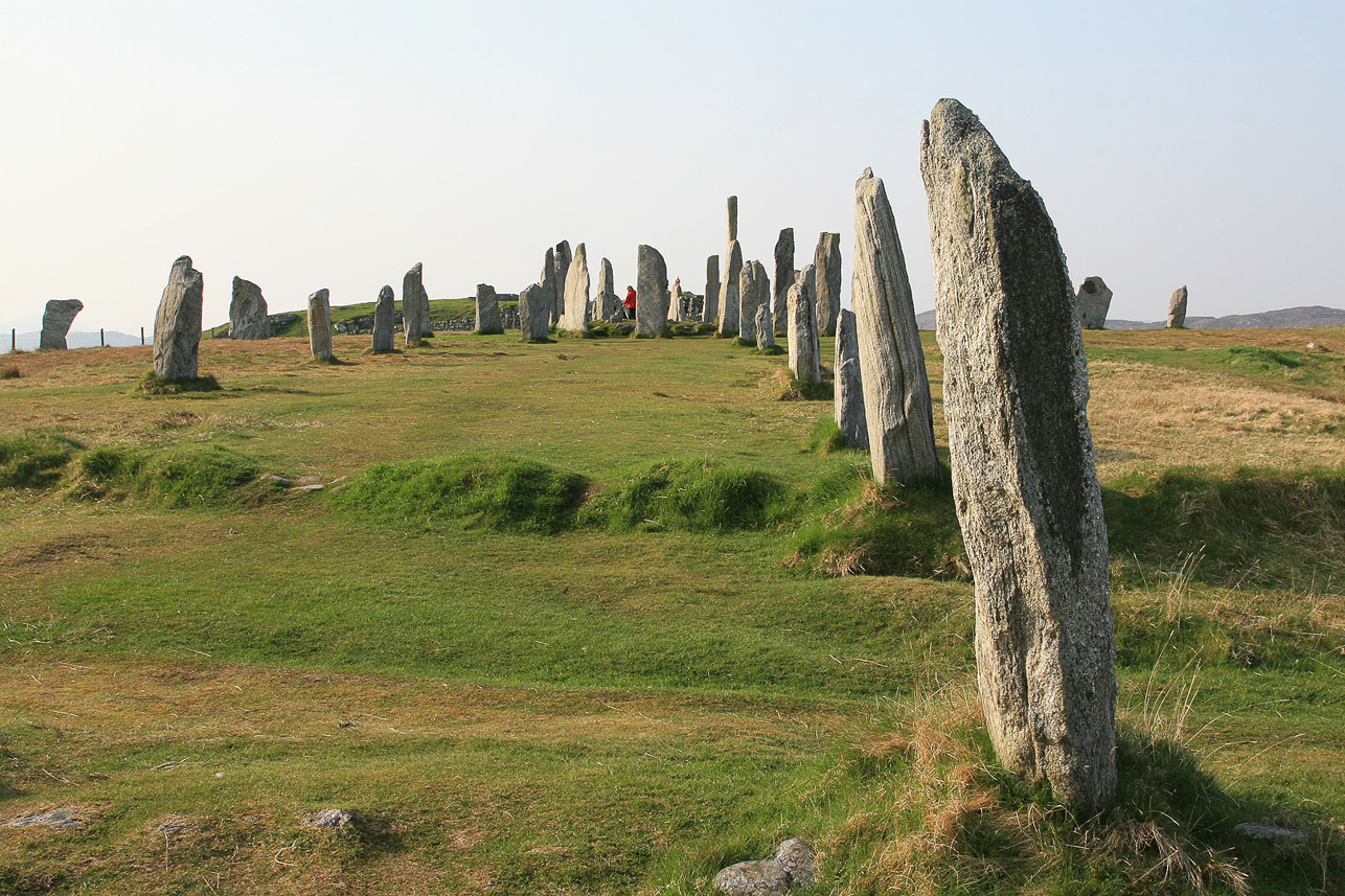 Callanish Stones on Lewis, formed as a Celtic cross, from 2600-2900 BC