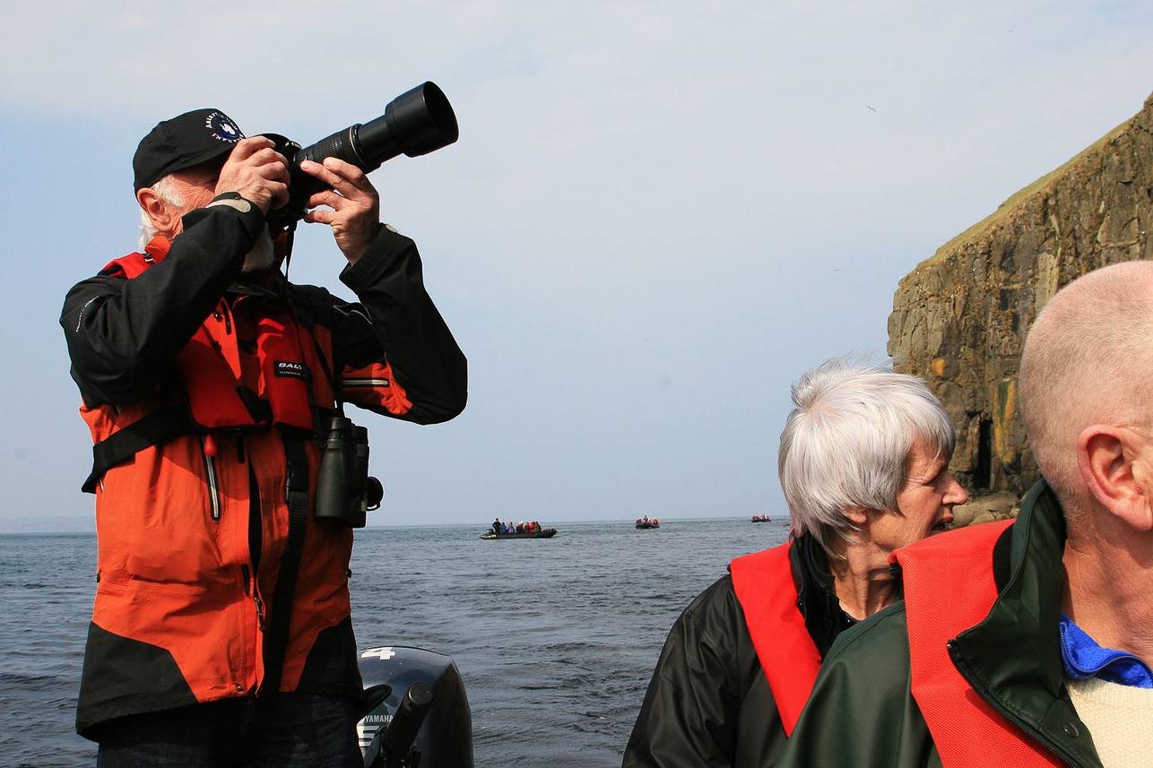 Bird watching at Shiant Island