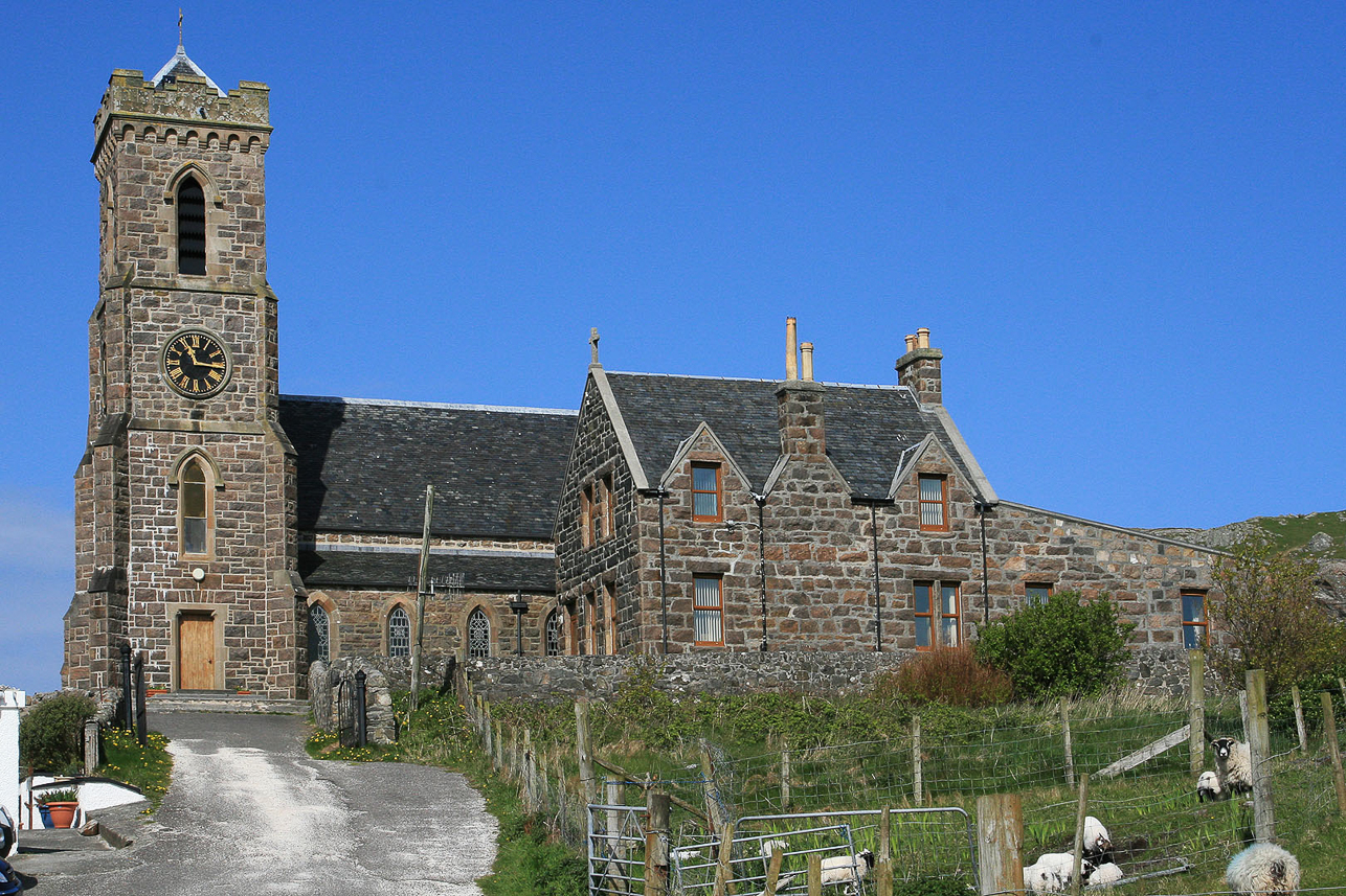 The catholic church "'The Church of Our Lady Star of the Sea" in Castlebay, Barra.