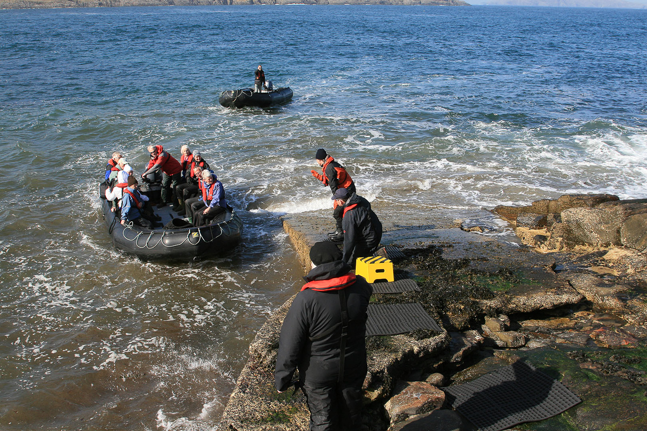 Landing on Berneray