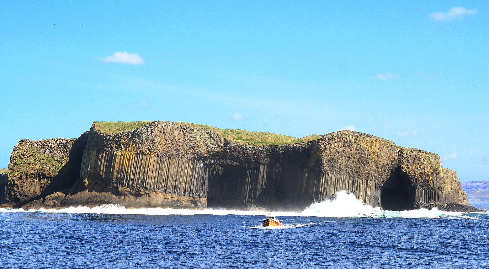 Staffa with the caves