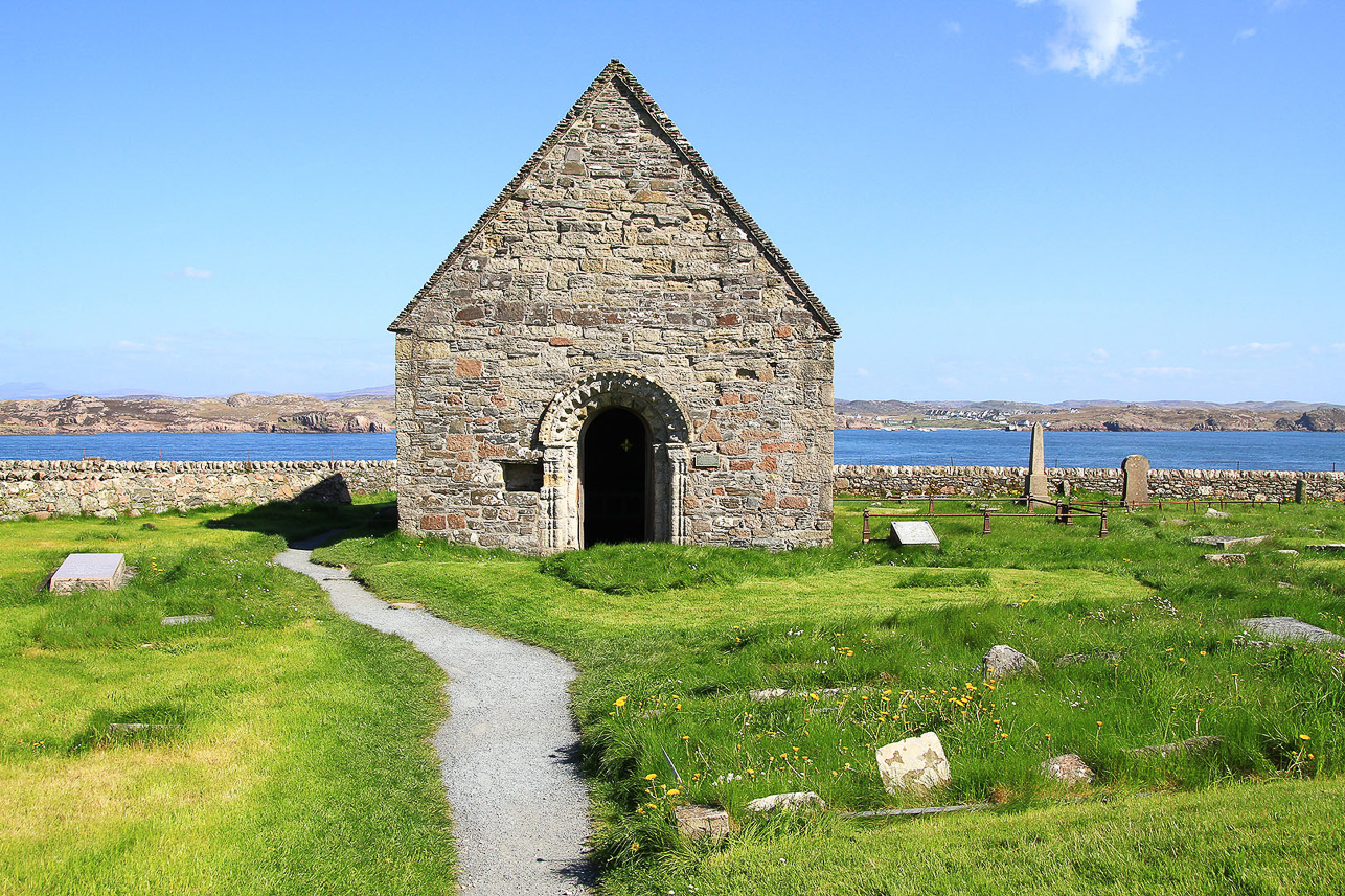 Graveyard  and St Oran's chapel on Iona