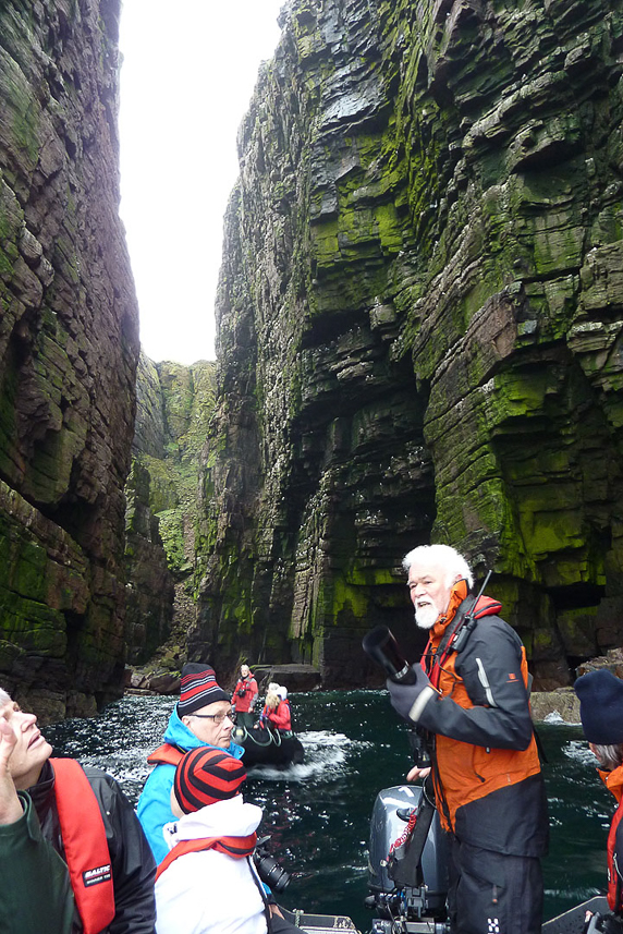 Narrow passage at Handa Island