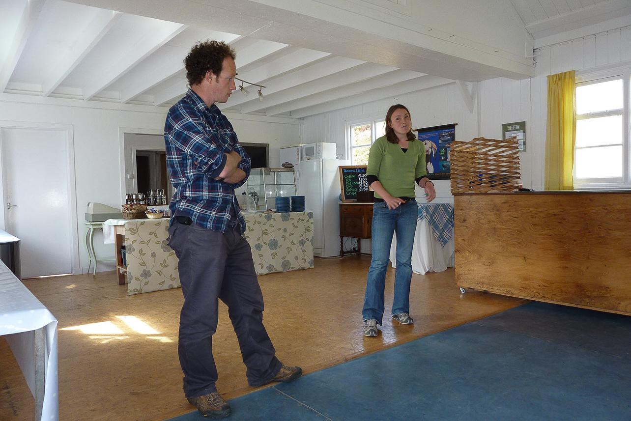 Tanera Mòr post office and the enthusiastic owners describing the life on the island