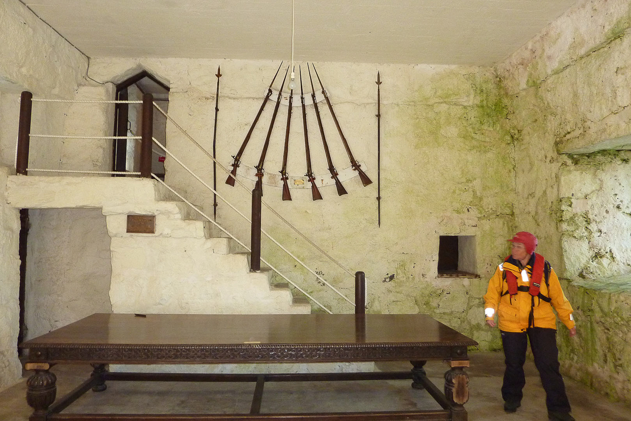 Inside Kisimul castle