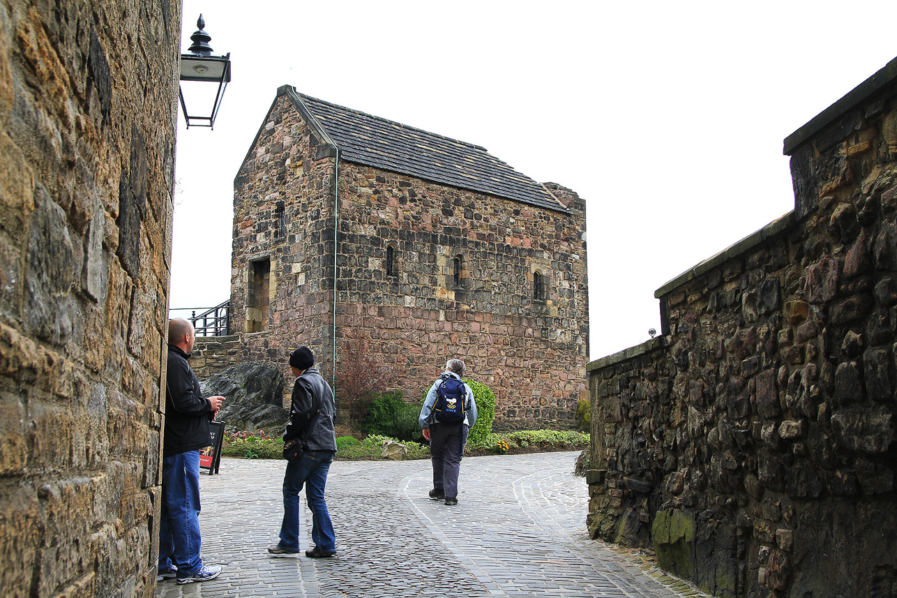 Inside Edinburgh castle