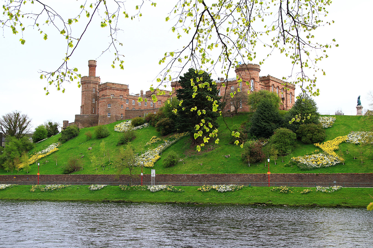 Inverness castle in spring time