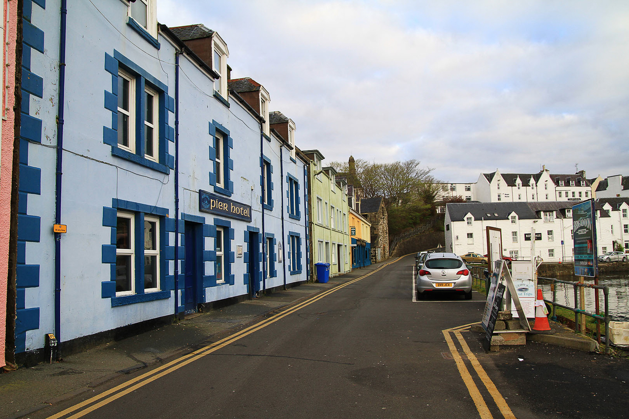 Portree, with nice hotel and fish restaurant next door