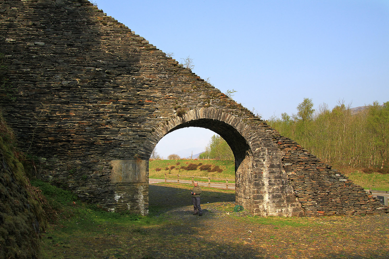 Bridge for sledges, transporting slate from the top of the quarry to the lake