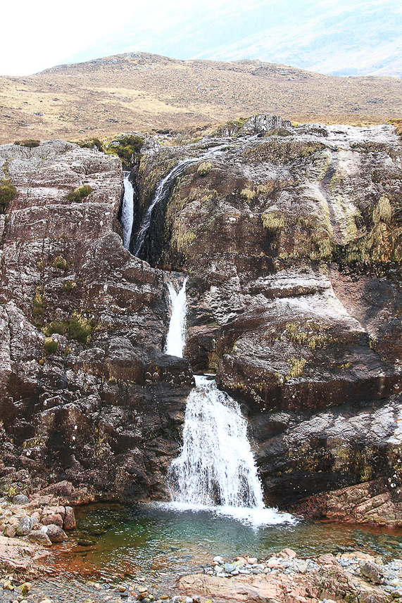 Waterfall east of Glen Coe