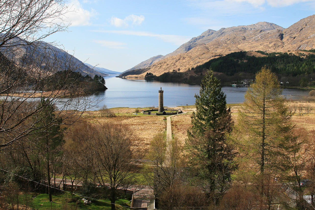 Glenfinnan momument and Loch Shiel