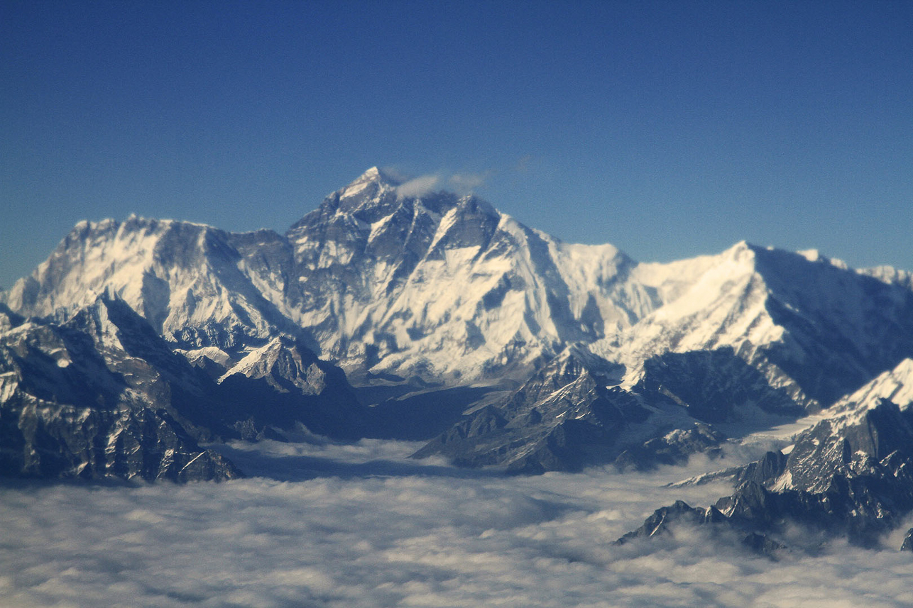 Mt Everest from the window.