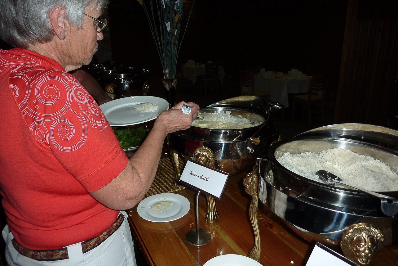 Buffet of Bhutanese food.