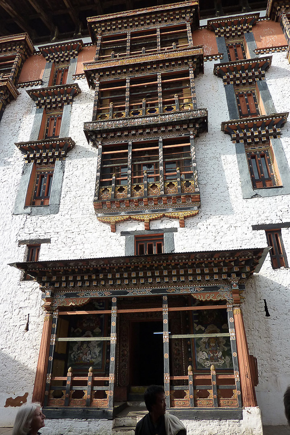 Inside Paro Dzong.