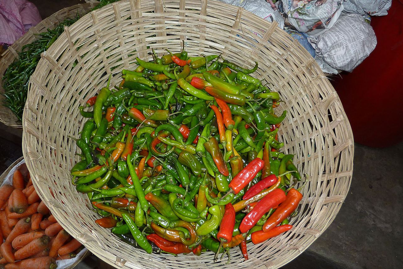 Pepper, used very much for cooking.