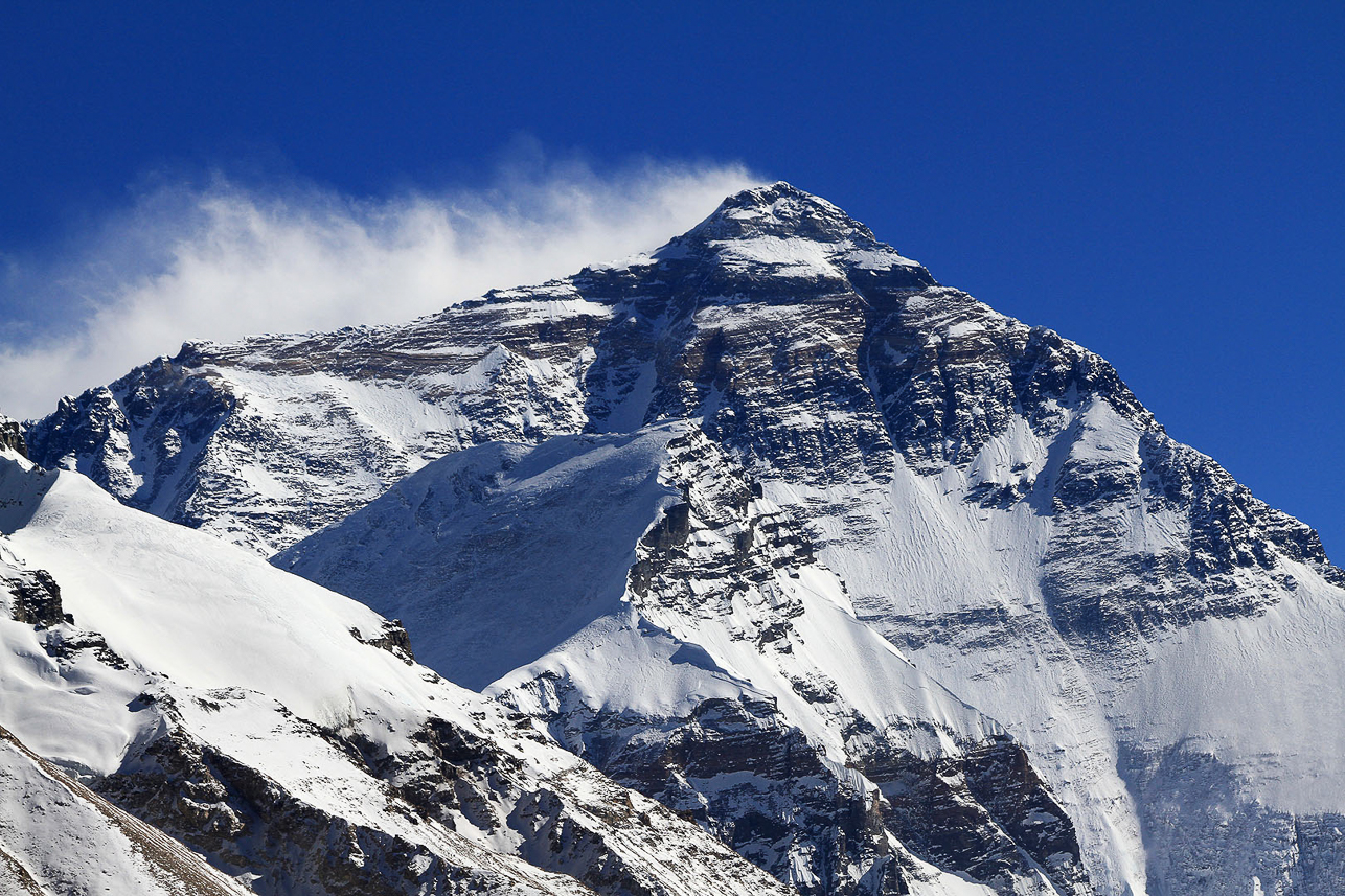 Mt Everest (Chomolungma) 8848 m, the ultimate goal.