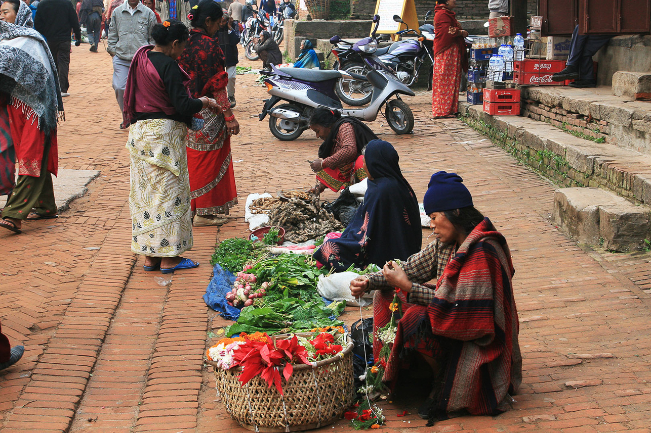 Market in Bhaktapur.