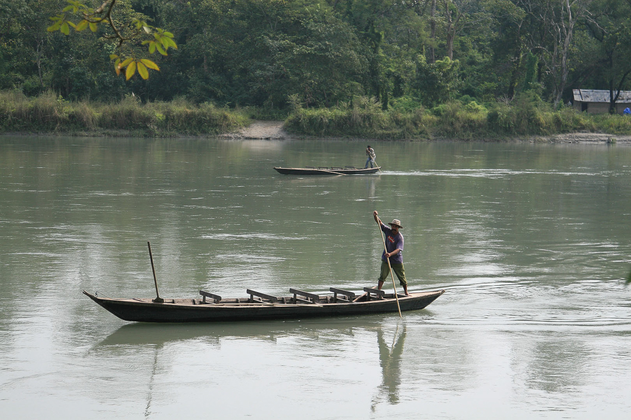 The Narayani river at Chitwan national park.