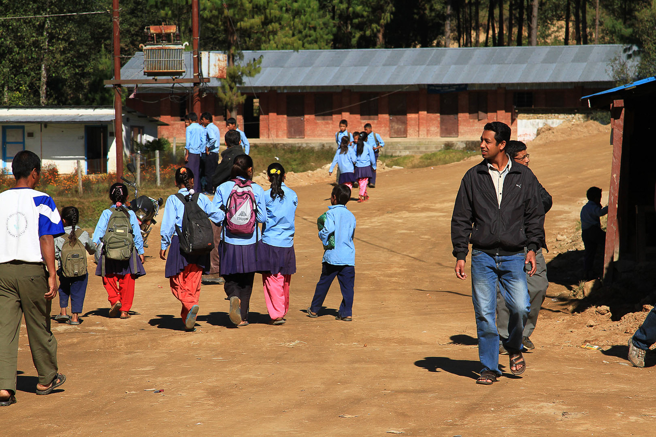 School children.