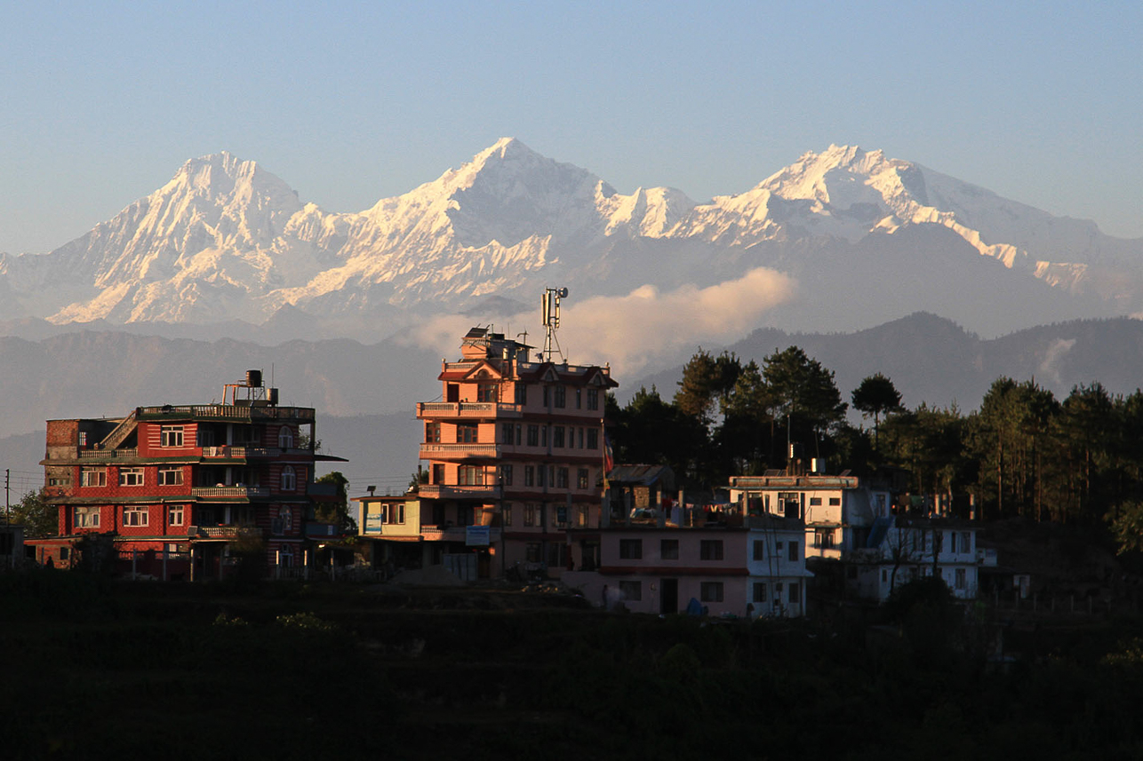 Arriving at Chisapani (2160 m) at late afternoon.