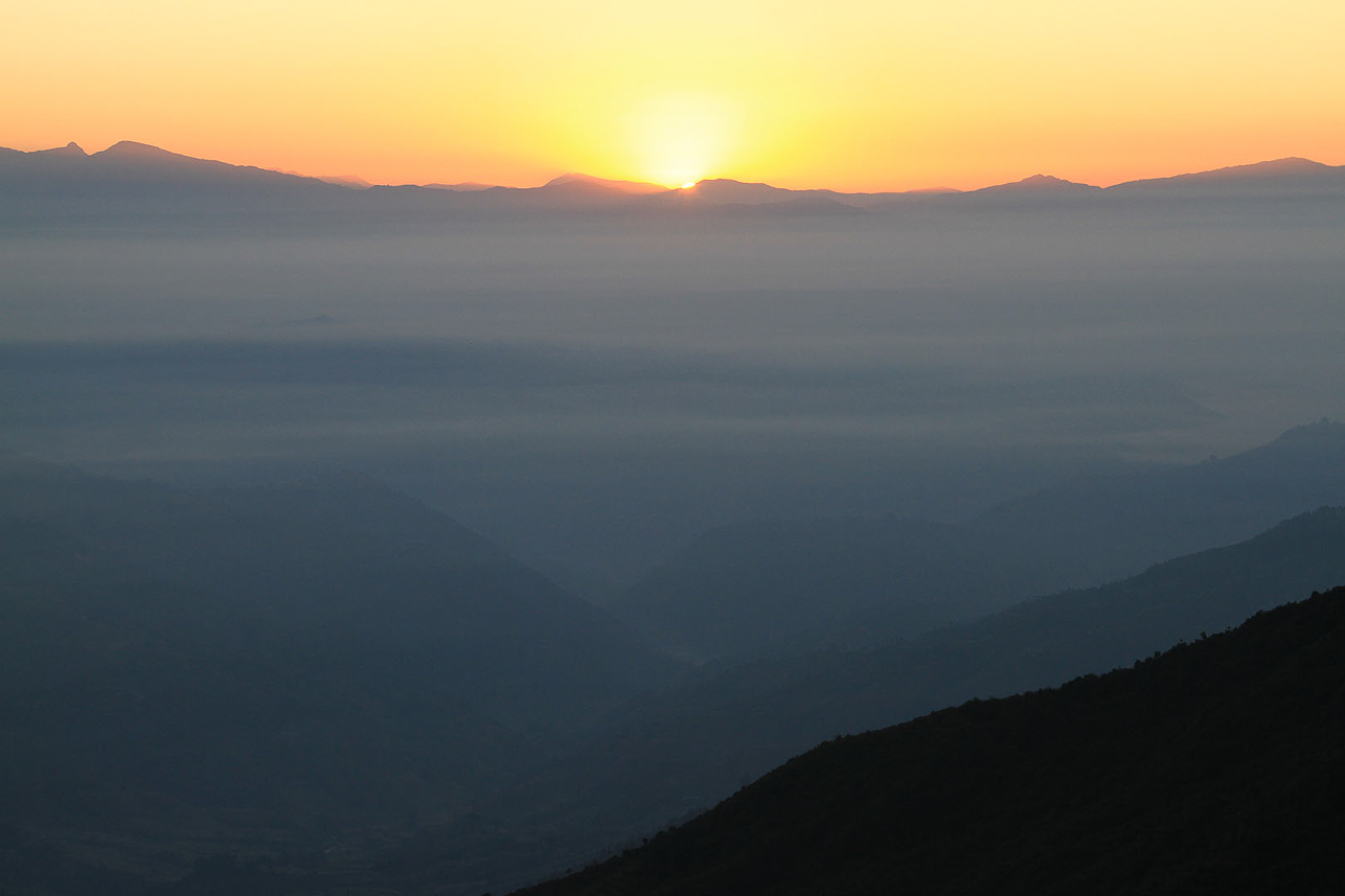 Sunrise over Himalaya.