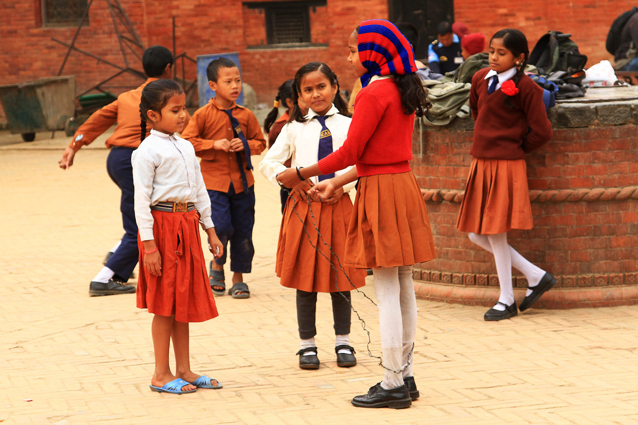 School children.