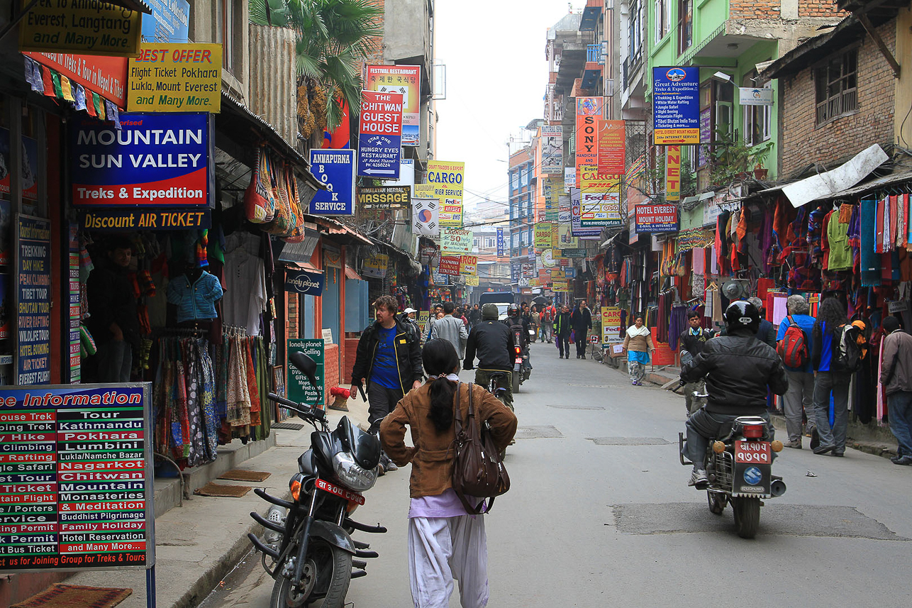 Kathmandu, Thamel area.