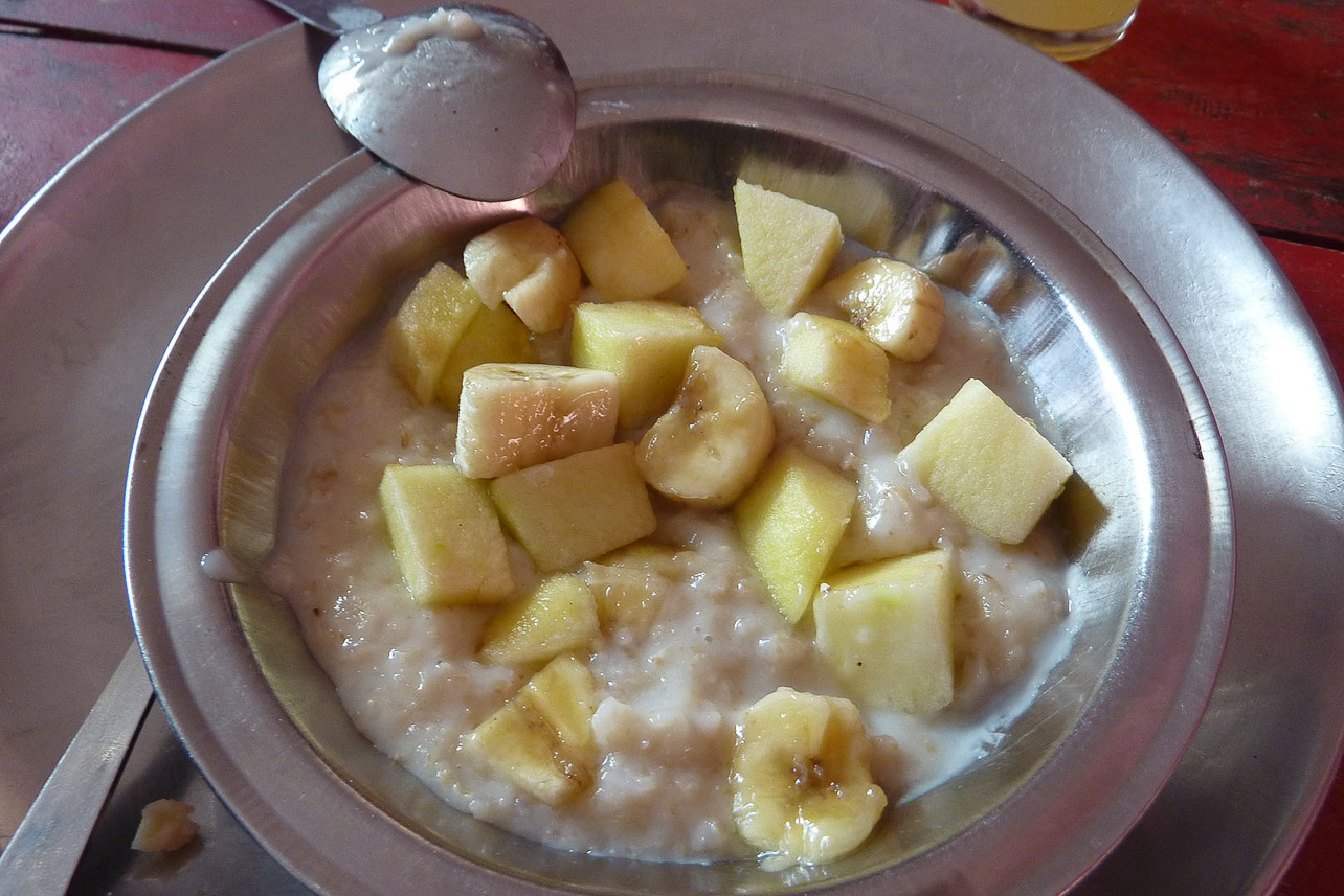 Porridge with bananas, not so bad.