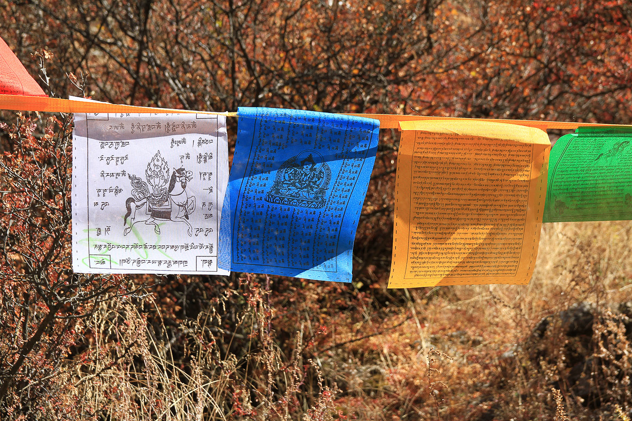 Prayer flags.