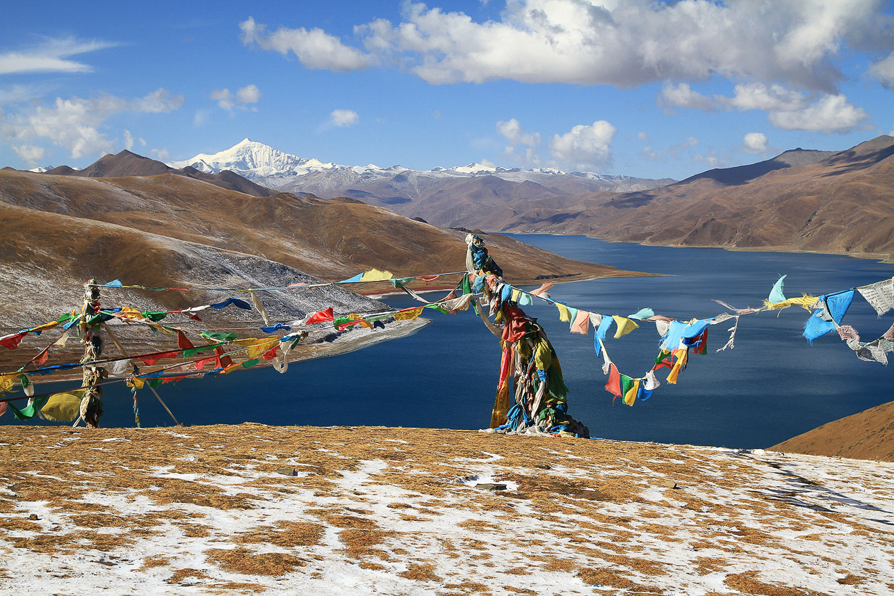 View of Yamdrok Lake.